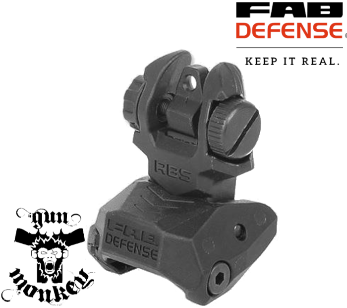 Celownik przeziernikowy FAB Defense RBS Rear Back-Up Sights - kol. Czarny (FX-RBS) 1.png