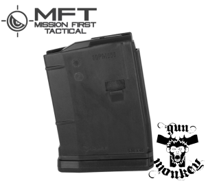 Magazynek polimerowy MFT do AR-15 / M4 - 5,56 x 45 mm/.223/.300 AAC Blackout - 10 naboi - Czarny (10PM556BAG-BL)