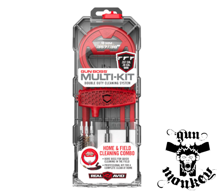 Zestaw narzędzi do czyszczenia broni Real Avid Gun Boss Multi-Kit - .357 / .38 / 9 mm (AVGBMK9MM)