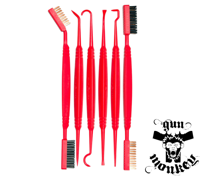 Zestaw szczotek i skrobaków do czyszczenia broni Real Avid Accu-Grip Picks &amp; Brushes (AVPBS)