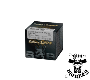 Amunicja kulowa S&B kal. .300AAC (Blackout) 13,0g/200gr FMJ Subsonic (1op=100szt) (V341302)