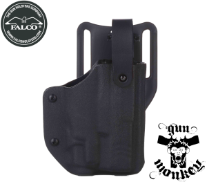 Kabura Falco OWB LVL II DUTY KYDEX  do Walther P99 + TLR8  , kydex, push lock, praworęczna, pas 1,5"/40mm  (C911 L 2021)