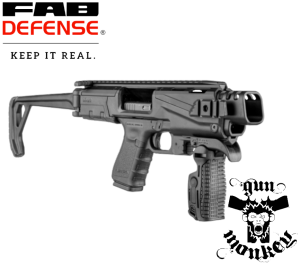 Konwersja FAB Defense Glock KPOS B KIT Basic kol. Czarny (FGGK+BUNGEE+SLS)