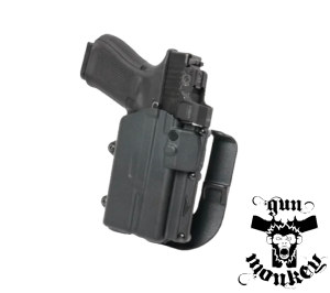 Kabura Alien Gear Rapid Force LVL 2 / Rapid Force Level 2 Slim Holster Locking Belt Slide with QDS Glock 19/19x/23/44/45 RH BLK Include Light