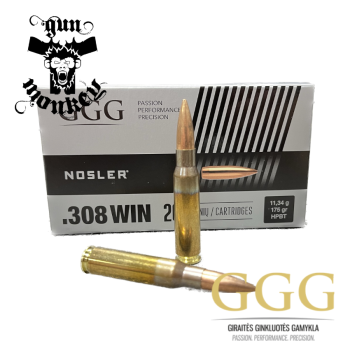 Amunicja kulowa GGG kal. .308Win 11,43g/175gr HPBT (GPX15) (1op = 20szt)