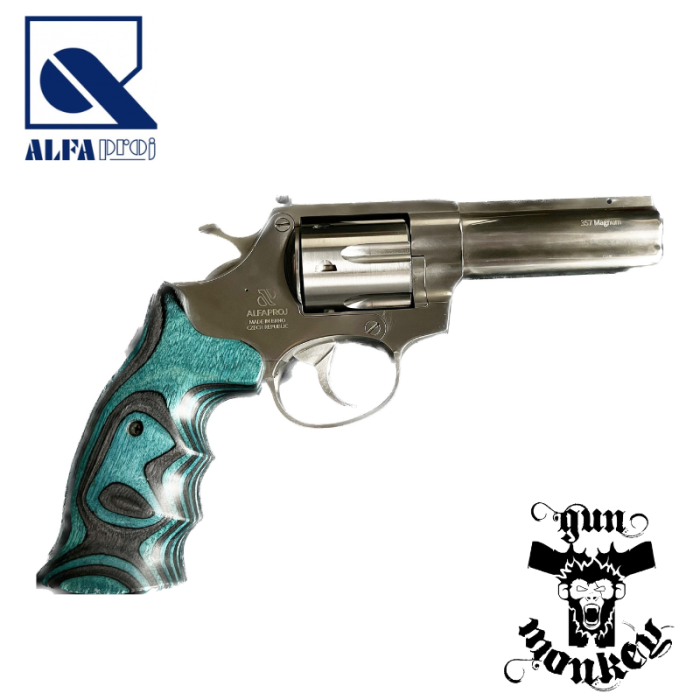 Rewolwer Alfa 3541 kal. 357Mag / 38Spec 4' Stainless 6 strzałowy (blue)