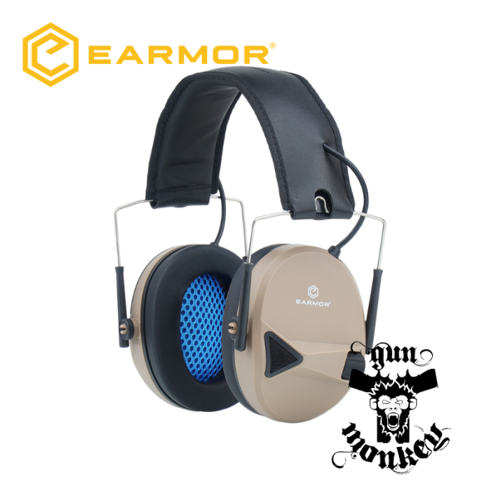 Aktywne ochronniki słuchu Earmor M30 - Coyote Tan