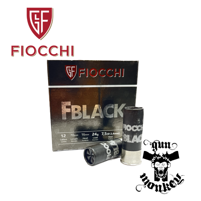 Amunicja śrut. Fiocchi F Black Trap "7,5" 24g kal.12/70 (1op = 25szt)
