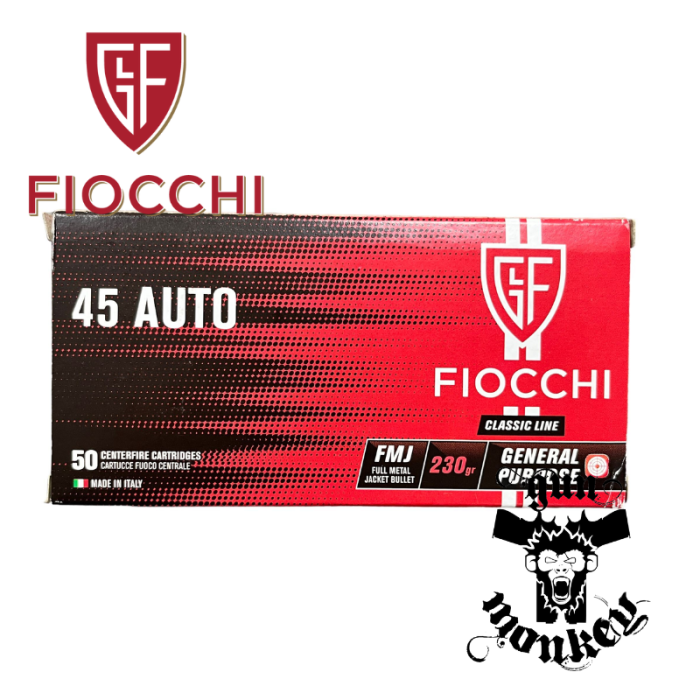 Amunicja pistoletowa Fiocchi kal. 45ACP FMJ 14,9g/230gr (op=50szt)