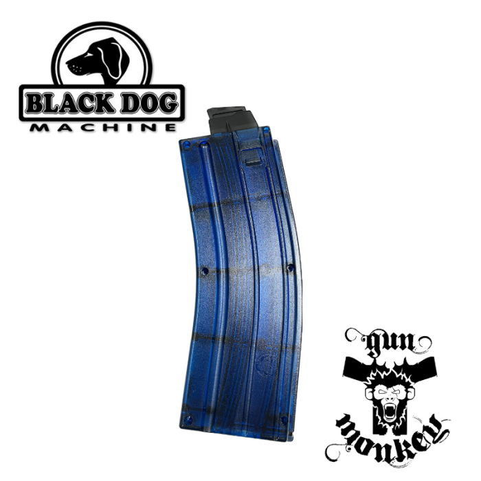 Magazynek Black Dog Machine LLC .22LR 25 nabojowy do AR15 Polimerowe szczęki Blue Nylon (100027255)