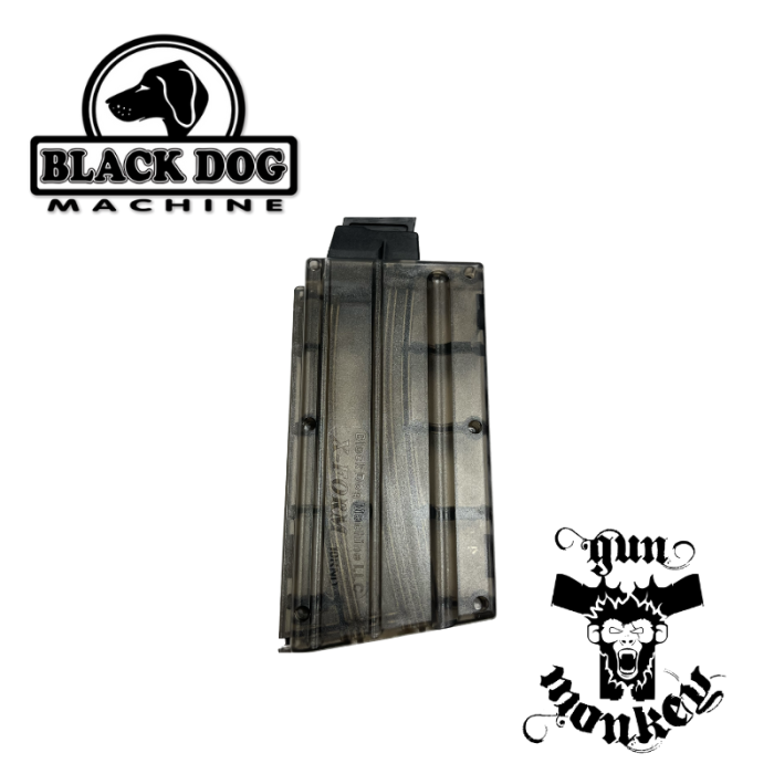 Magazynek Black Dog Machine LLC .22LR 10 nabojowy do AR15 Polimerowe szczęki Smoke Gray (100014665)
