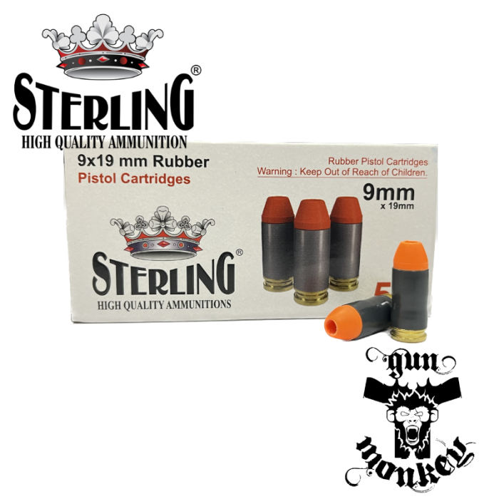 Nabój gumowy Sterling kal. 9x19 mm (1op=50szt)
