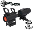 Zestaw kolimator Sig Sauer Romeo-MSR z powiększalnikiem Juliet3-Micro (SORJ72001)