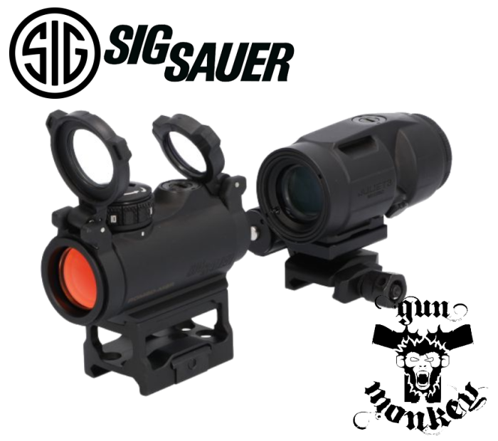 Zestaw kolimator Sig Sauer Romeo-MSR z powiększalnikiem Juliet3-Micro (SORJ72001)