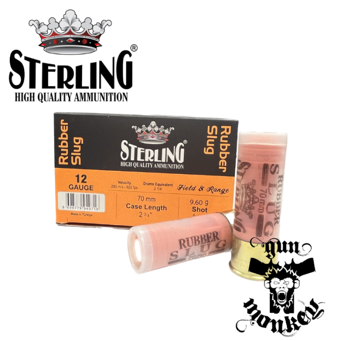 Nabój gumowy Sterling Slug kal. 12/70 9,6gr (1op=10szt)