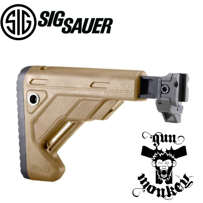 Kolba składana Sig Sauer do MCX/MPX kol. Czarny/FDE (STOCK-X-FOLD-TELE-FDE)