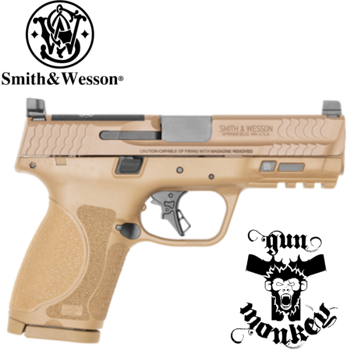 Pistolet Smith &amp; Wesson M&amp;P9 M2.0 Compact 4" OR FDE kal. 9×19mm bez bezpiecznika (13572)