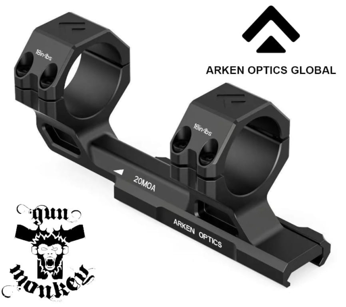Montaż Arken Optics jednoczęściowy Rigid-Precision Scope Mount 34mm 20MOA (6061-T6)1.jpg