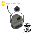 Aktywne ochronniki słuchu Earmor M31H Plus do hełmów FAST Foliage Green