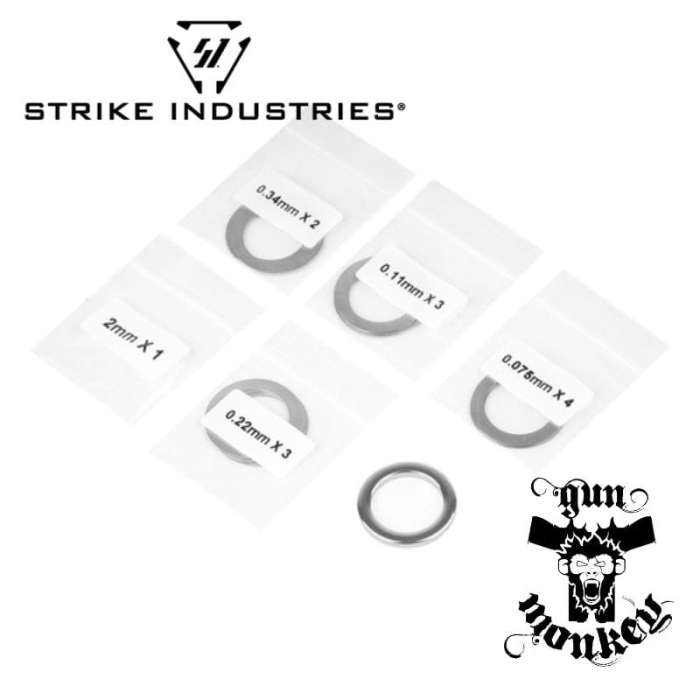 Zestaw podkładek Strike Industries AR Shim Set - .223 / 5,56 mm - 13 sztuk (SI-AR-SHIM-223)