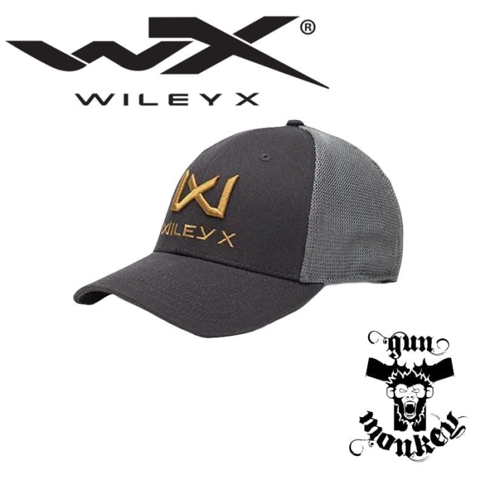 Czapka z daszkiem WIleyx WX Trucker Cap One Size Dark Grey Tan X Logo (J931)