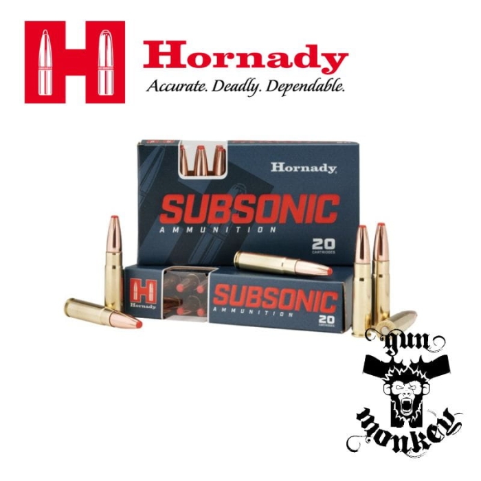 Amunicja Hornady kal. .300Blackout SUB-X Subsonic 190gr/12,3g (1op=20szt) (80877)