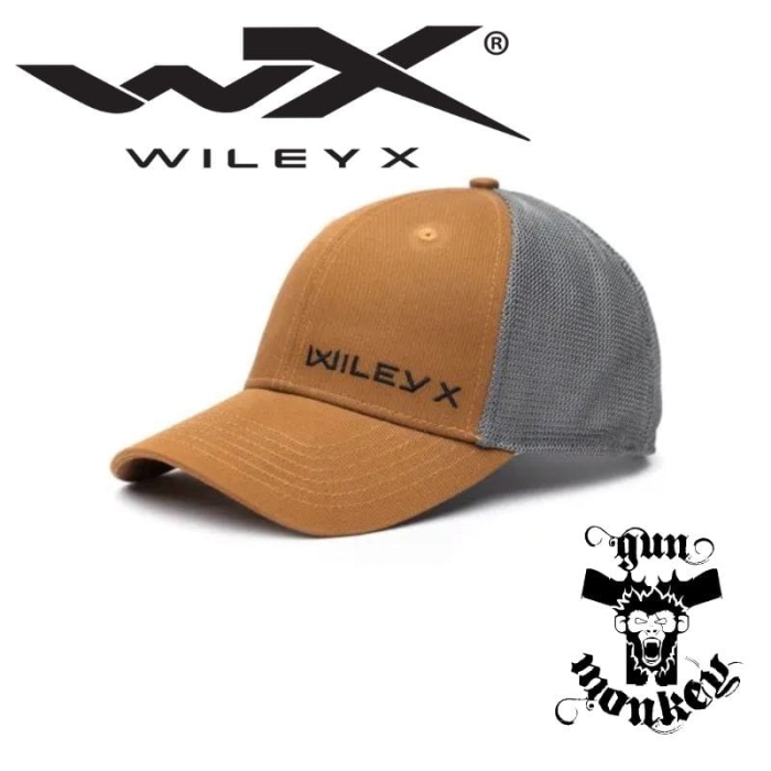 Czapka z daszkiem WIleyx WX Trucker Cap One Size Tan/Grey Black X Logo (J922)