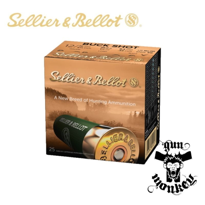 Amunicja śrut. S&amp;B kal. 12 Buck Shot 8,43mm 36g (1op=25szt) (V2117X2)
