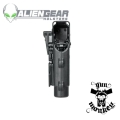 Kabura Alien Gear Rapid Rapid Force Duty do Sig P320 Full Size/M17/X Full Right Hand BLK LV3 Mid XL do pistoletu z latarką (RD-M-0691-BK-RH-L1-C)
