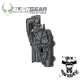 Kabura Alien Gear Rapid Rapid Force Duty do Sig P320 Full Size/M17/X Full Right Hand BLK LV3 Mid XL do pistoletu z latarką (RD-M-0691-BK-RH-L1-C)