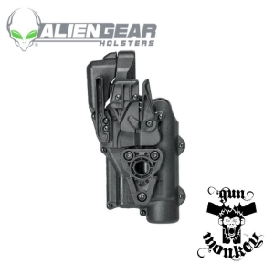 Kabura Alien Gear Rapid Rapid Force Duty do Sig P320 Full Size/M17/X Full Right Hand BLK LV3 Mid XL do pistoletu z latarką (RD-M-0691-BK-RH-L1-C)