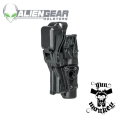 Kabura Alien Gear Rapid Rapid Force Duty do Sig P320 Full Size/M17/X Full Right Hand BLK LV3 Mid XL do pistoletu z latarką (RD-M-0691-BK-RH-L1-C)