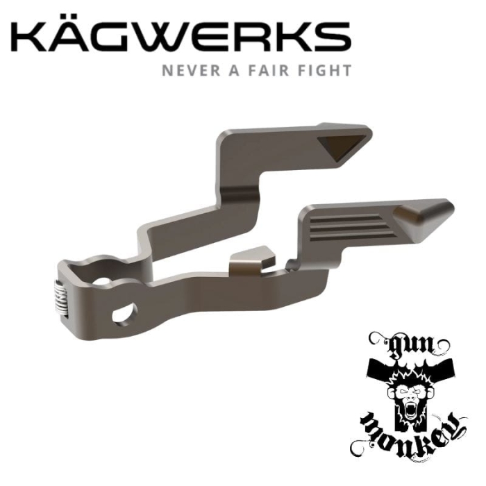 Powiększony zwalniacz zamka Kagwerks Extended &amp; Raised Slide Relase - Glock Gen. 5 (A020-00451-100)