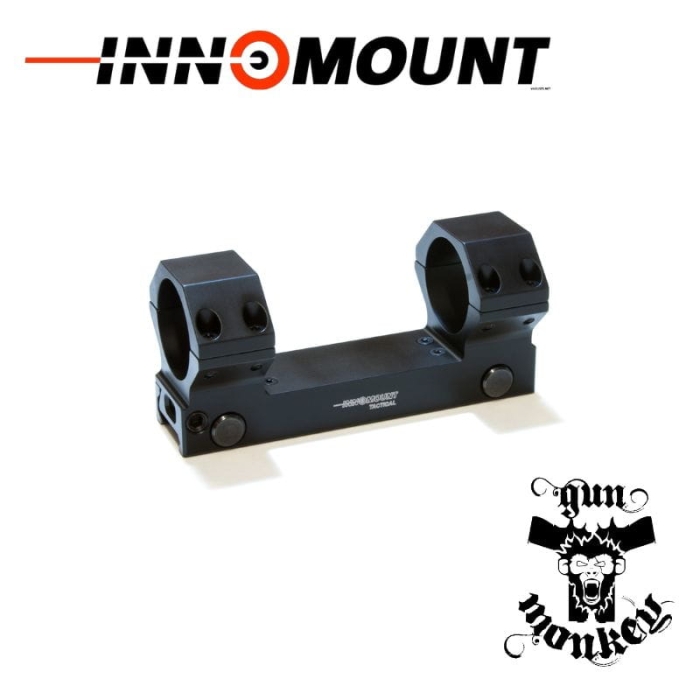 Montaż Taktyczny Innomount na szynę Weaver/Picatinny z obejmami 34mm BH 21mm Monoblok z libellą (63-34-21-00-200)
