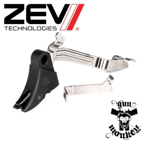 Mechanizm spustowy ZEV Technologies Pro Curved Face Trigger Upgrade Bar Kit For Glock Gen. 5 Zakrzywiony kol. Czarny (CFT-PRO-BAR-5G-B-B)