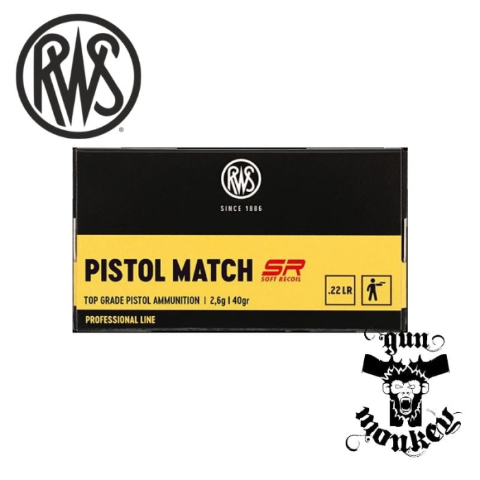 Amunicja sport. boczny zapłon RWS Pistol Match SR kal. .22LR (1op=50szt)