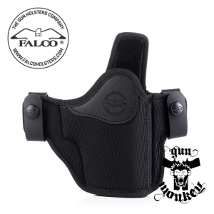 Kabura Falco Premium OWB do Glock 19 MOS gen 5 praworęczna, mocowanie na pas 1,5"/40mm, nylonowa, czarna (C807-G19MOS-R-BL)