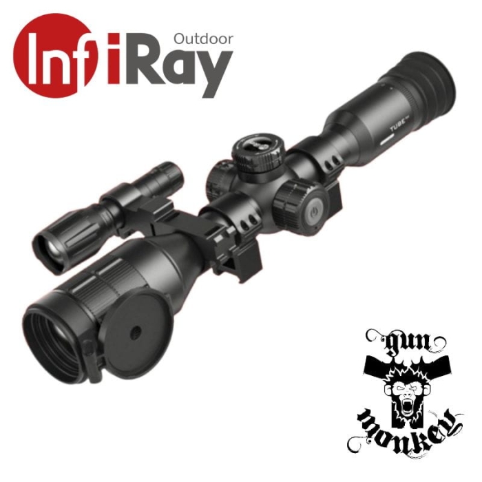 Luneta noktowizyjna InfiRay TUBE TD70L z montażem na szynę Weaver/Picatinny + Doświetlacz IIR-940-2