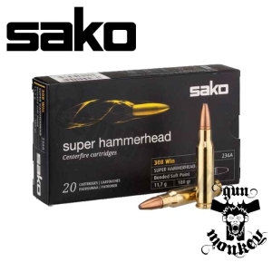Amunicja kulowa Sako kal. .308Win 11,7g/180gr Super HammerHead (1op = 20szt) (236A)