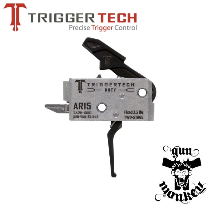 Spust Trigger Tech do AR15 Duty 3.5lbs z prostym językiem spustowym - dwuoporowy kol Czarny (AH0-TDB-33-NNF)