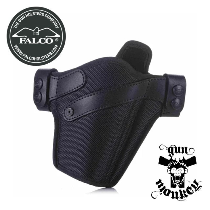 Kabura Falco OWB (Exclusive) do Glock 17 Gen 5 praworęczna, nylonowa z el. skórzanymi, czarna (C839-G17-R-BL-1)