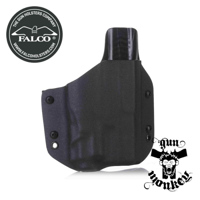 Kabura Falco OWB do 1911 5" w/Rail C&amp;L + Inforce Wild 2 kydex, praworęczna, pas 1,5"/40mm, czarna (C901L-1911WR-R-BL)