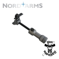 Monopod Nord Arms regulowany i szybkorozłączalny Quick Attachment System 10.2-15.9cm kol. Silver Blue (NA-MONO-S)