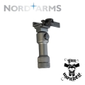 Monopod Nord Arms regulowany i szybkorozłączalny Quick Attachment System 10.2-15.9cm kol. Silver Blue (NA-MONO-S)