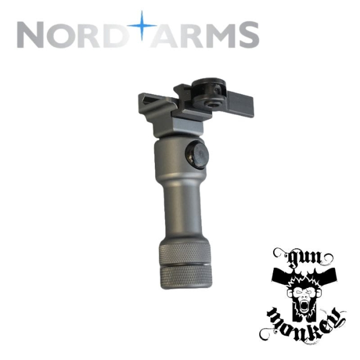 Monopod Nord Arms regulowany i szybkorozłączalny Quick Attachment System 10.2-15.9cm kol. Silver Blue (NA-MONO-S)