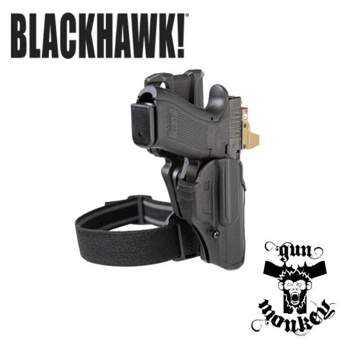 Kabura Pistoletowa Blackhawk T-Series L2C Overt-LB Glock 17/45/22/23/31/32 z latarką TLR 7/8 prawa (411200BKR)