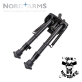 Bipod Nord Arms szybkorozłączany średni Extended Lever 21-31cm 20.5-31 cm / 8-12" Aluminium + Carbon QAS (NA-BIP-MQE)