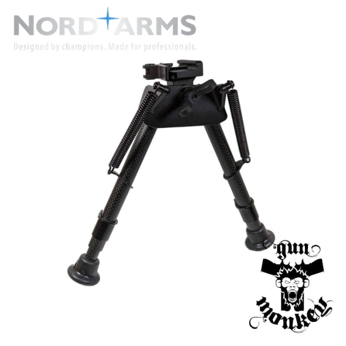 Bipod Nord Arms szybkorozłączany średni Extended Lever 21-31cm 20.5-31 cm / 8-12" Aluminium + Carbon QAS (NA-BIP-MQE)