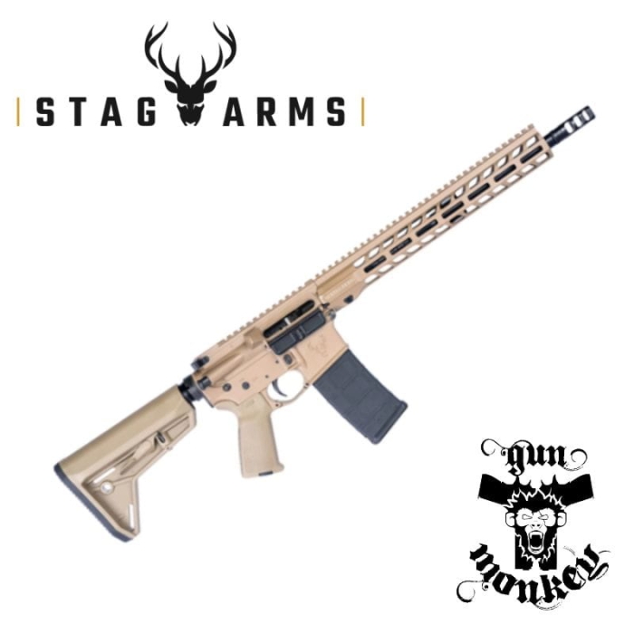 Karabinek samopowtarzalny Stag Arms 15 Tactical Rifle 14.5" FDE kal. 5,56x45/.223Rem
