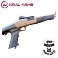 Strzelba pump action Kral Arms Tactical X Tactical Stock kol. Dark Earth kal. 12/76